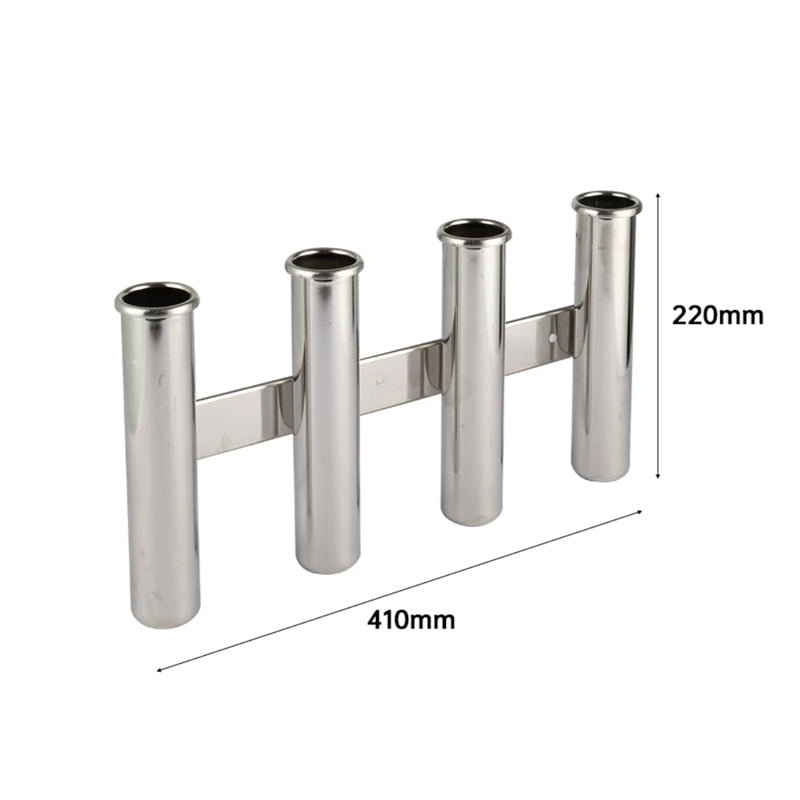 316 Stainless Steel Fishing Rod Holder – 3/4/5/6 Rod Rack for Boats
