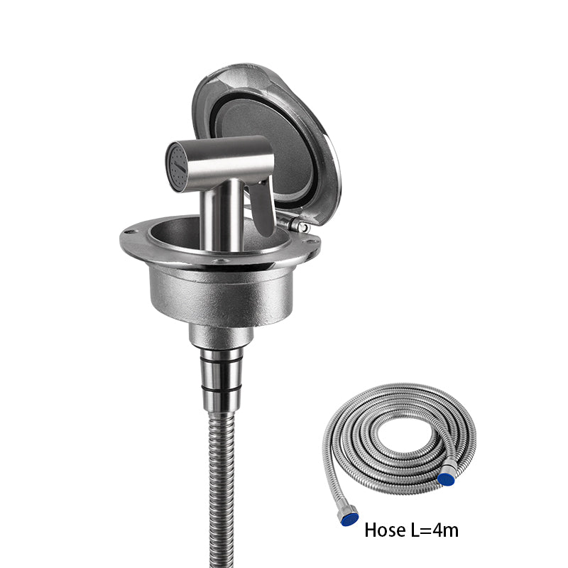 316 Stainless Steel Marine Flush-Mount Shower Kit