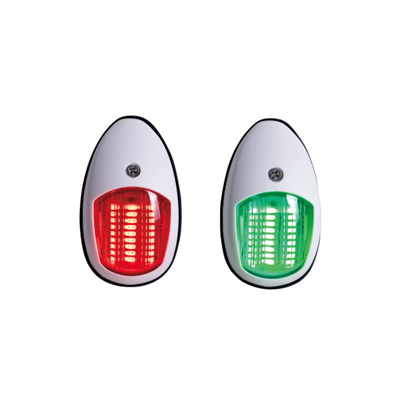 Feux de navigation bâbord et tribord – Feux de position à LED ovales pour bateaux – Universel 12 V/24 V