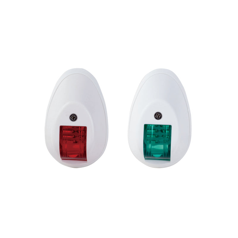 Feux de navigation bâbord et tribord – Feux de position à LED ovales pour bateaux – Universel 12 V/24 V