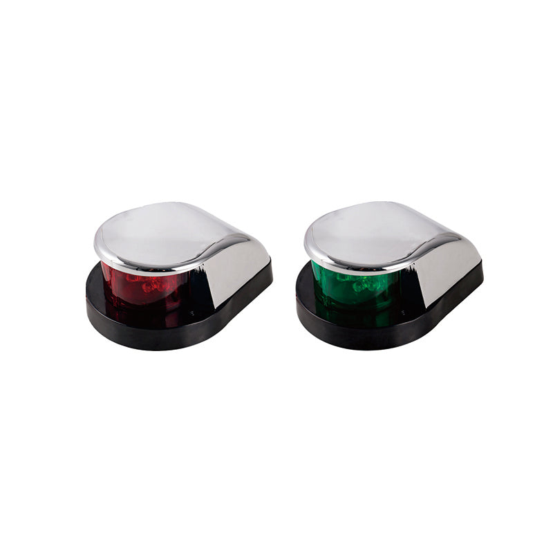 Feux de navigation bâbord et tribord – Feux de position à LED ovales pour bateaux – Universel 12 V/24 V