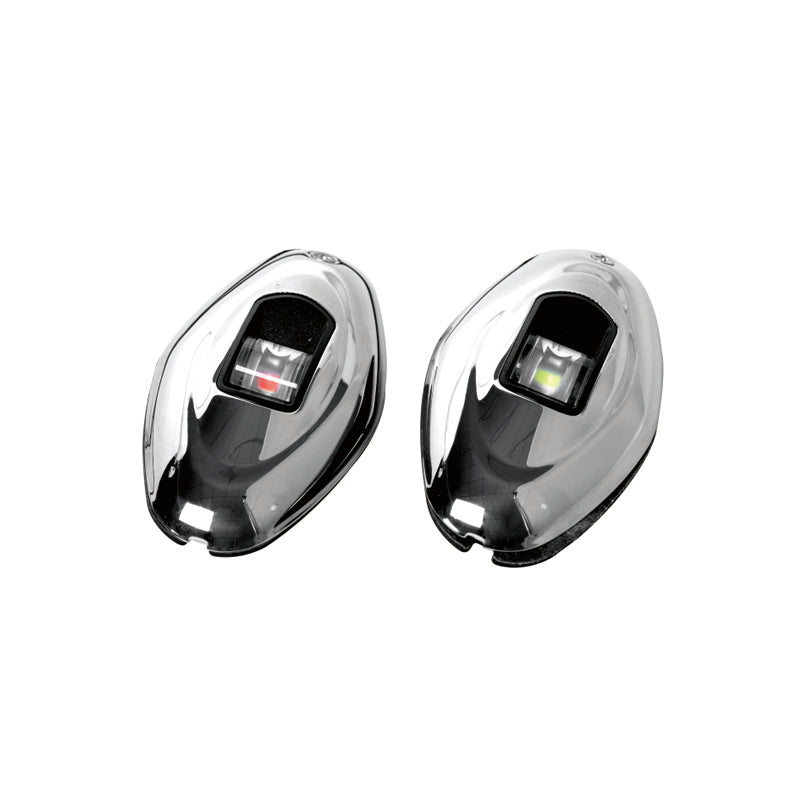 Feux de navigation bâbord et tribord – Feux de position à LED ovales pour bateaux – Universel 12 V/24 V