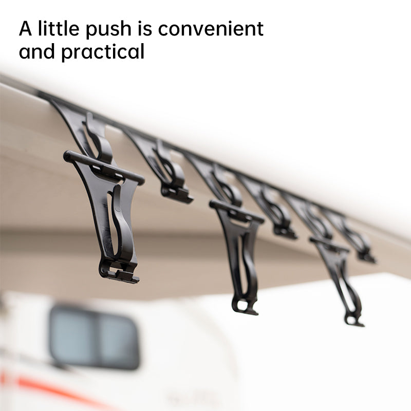 Trailer Sunshade Hook – Push-Clip Awning Hanger for RV Trailer Canopy