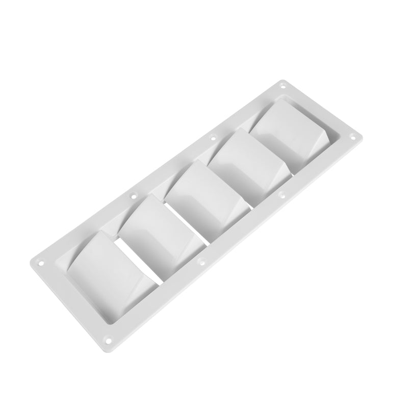 Marine Louvered Vent Cover – 5-Slot ABS