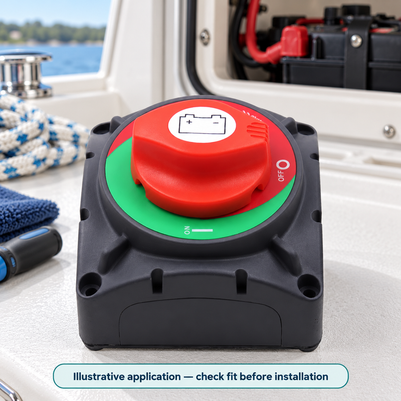 Boat & RV Battery Master Disconnect Switch - Main Power Isolation Options — illustrative use context