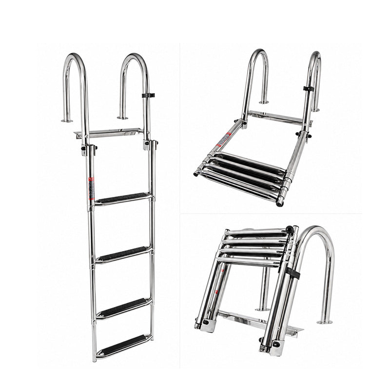 Stainless Steel Boat Swim Ladder – 3 & 4 Step | Telescoping, Folding & Under-Platform