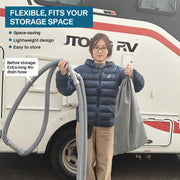 Flexible RV Sewer Hose Kit with Adapters — Camper Waste Water Drainage Set | Product image 4