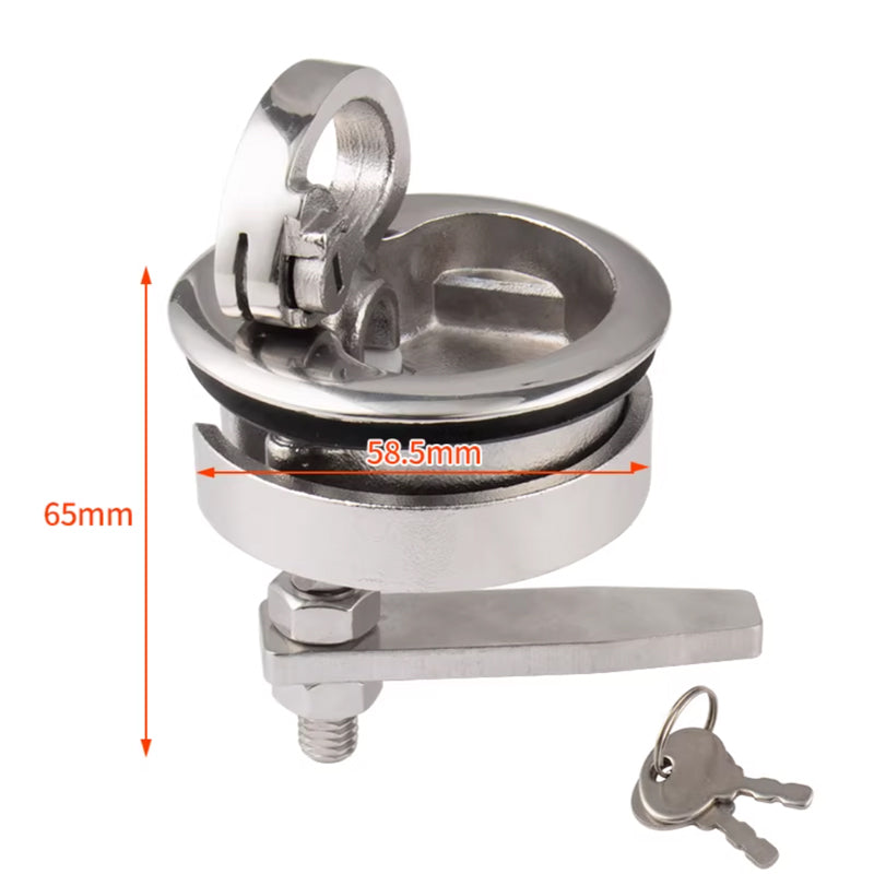 316 Stainless Steel Floor Hatch Latch with Lock