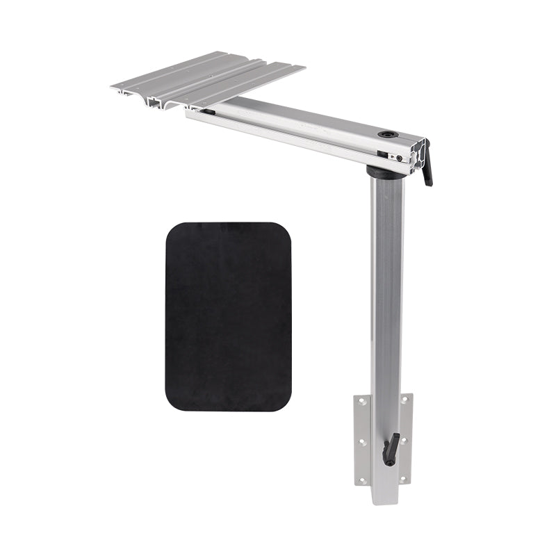 RV Folding Table Leg with 360° Swivel – Adjustable Height, Quick Release, Aluminum Alloy