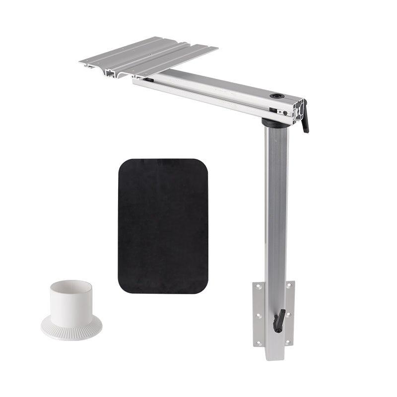 RV Folding Table Leg with 360° Swivel – Adjustable Height, Quick Release, Aluminum Alloy