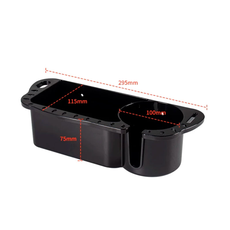 Boat Fishing Storage Box – ABS Deck Organizer with Lure Hooks & Drain Holes