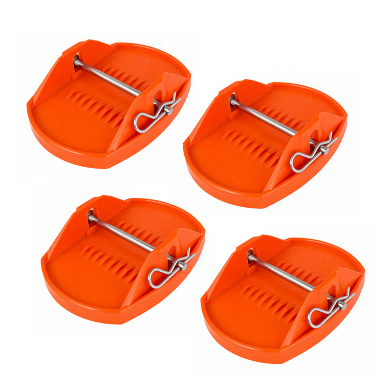 RV Stabilizer Jack Pads 4-Pack with Locking Pin