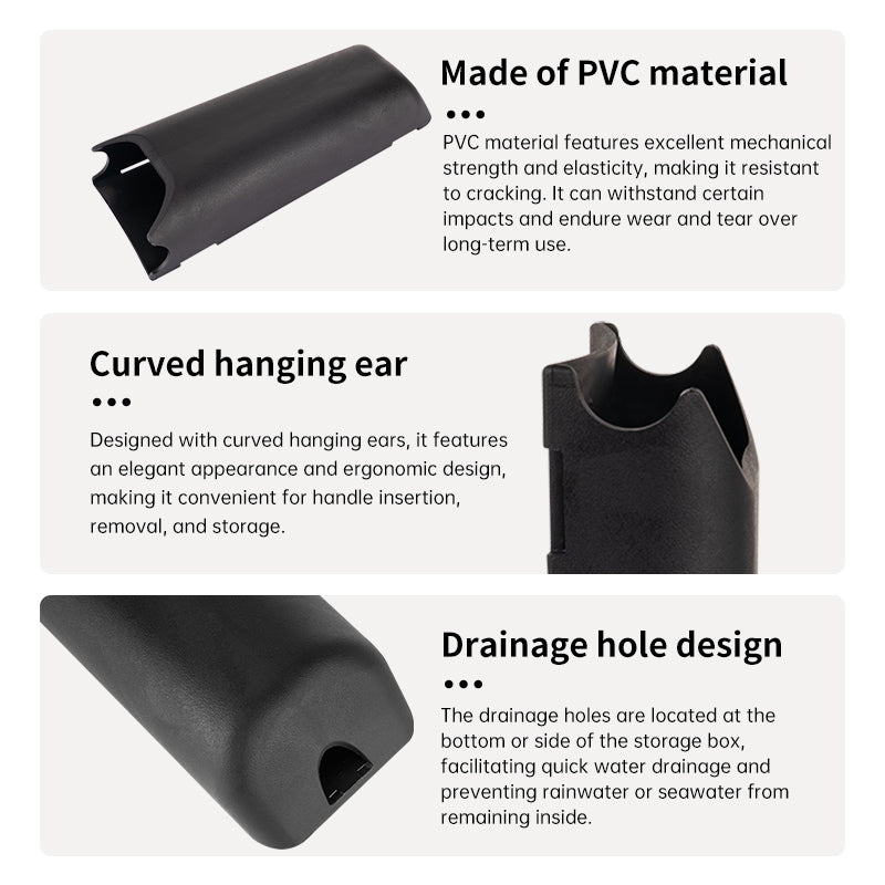 Yacht Winch Handle Pocket – PVC Self-Draining Holder for Sailboat Deck
