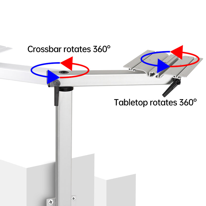 RV Folding Table Leg with 360° Swivel – Adjustable Height, Quick Release, Aluminum Alloy