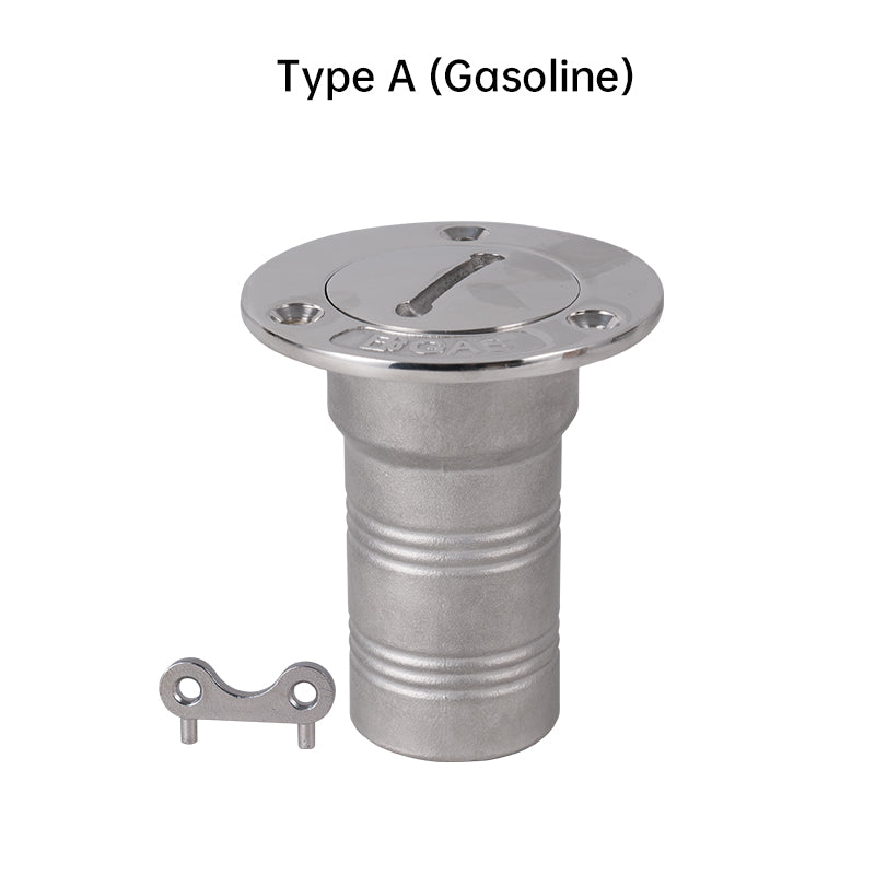 316 Stainless Steel Boat Deck Fill – Marine Water & Fuel Filler with Key Lock & Chain