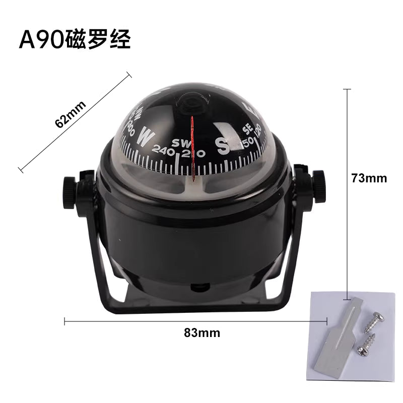 Flush Mount Marine Navigation Compass with Illumination