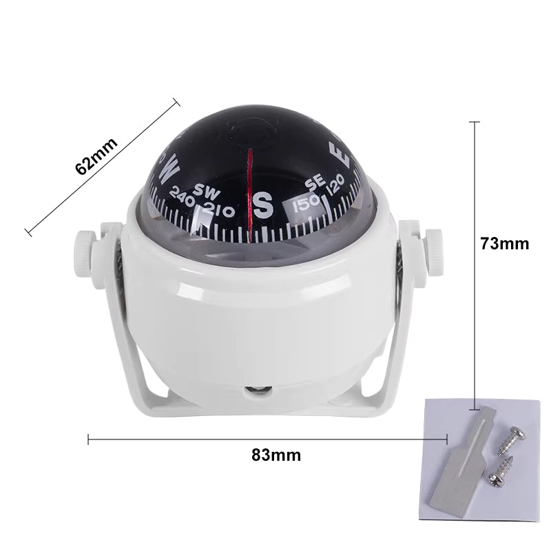 Flush Mount Marine Navigation Compass with Illumination