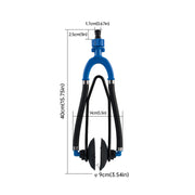 YM-SG-03Y Round / double original option dimension diagram - 400 mm overall height