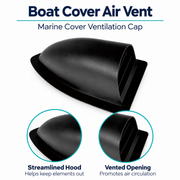 ABS Boat Cover Air Vent with Protective Hood - Marine Cover Ventilation Cap — visible product details