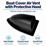 ABS Boat Cover Air Vent with Protective Hood - Marine Cover Ventilation Cap — product features
