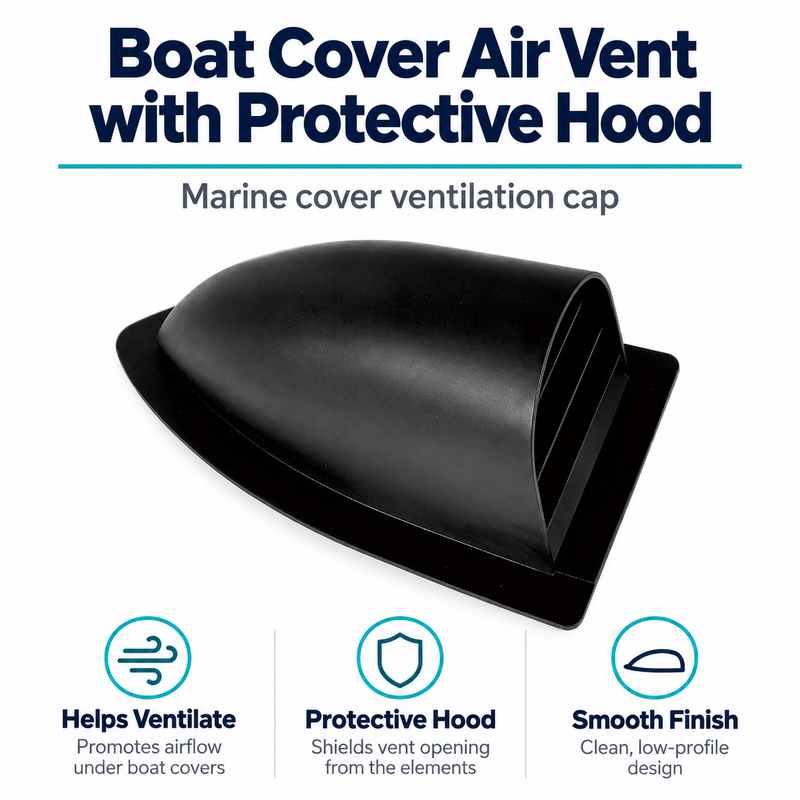 ABS Boat Cover Air Vent with Protective Hood - Marine Cover Ventilation Cap — product features
