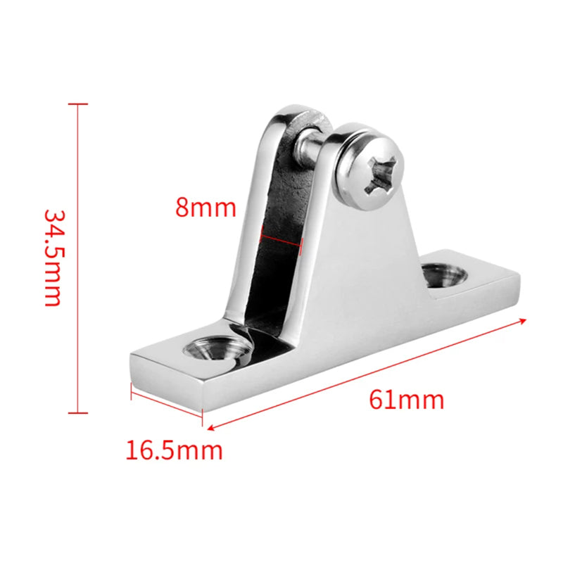 Marine Bimini Top Fittings Kit – 316 SS Slide Cap, Slide Socket, Deck Mount, Pin Mount