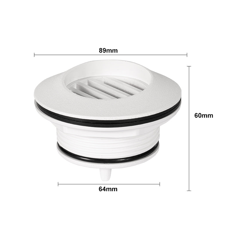 Marine Deck Drain Plug - Livewell Cockpit Threaded Drain Fitting