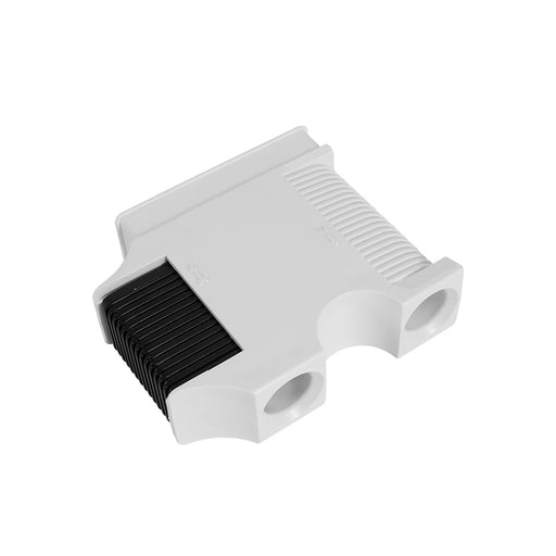 White body and black push-button fender line adjuster - original product photograph