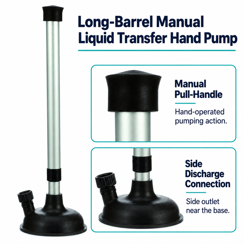 Long-Barrel Manual Liquid Transfer Hand Pump | visible product details