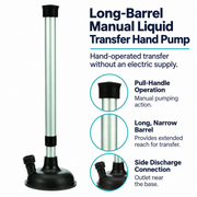 Long-Barrel Manual Liquid Transfer Hand Pump | product features