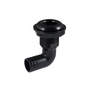 25mm 90 Degree Elbow Thru Hull Drain Black — original company product photograph