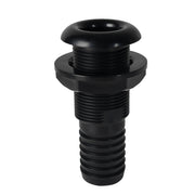 29mm Straight Thru Hull Drain Black — original company product photograph