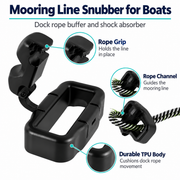 TPU Mooring Line Snubber for Boats - Dock Rope Buffer & Shock Absorber — product features