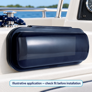 Marine Stereo Protective Cover - Smoke Grey ABS, 230 mm | illustrative use context