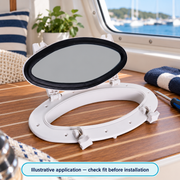 SFPP-03 Oval Marine Portlight Window - Boat Cabin Light & Ventilation — illustrative use context