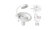 PP Gravity Water Fill Inlet for RV, Campervan & Trailer Fresh Water Tanks — company-source dimension drawing; match the depicted configuration
