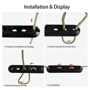 Rubber Dock Line Snubber for Boat Mooring - Rope Buffer, Three Size Options — additional product detail or configuration view