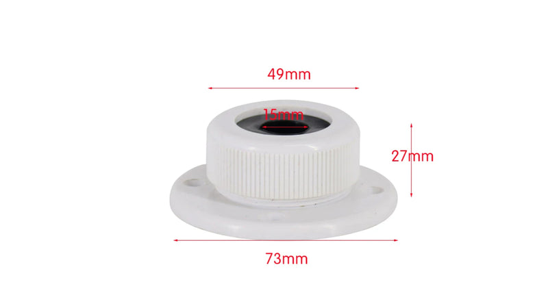 ABS Boat & RV Cable Entry Gland - Silicone Seal for Wire Routing Fittings — company-source dimension drawing; match the depicted configuration
