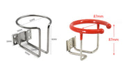 304 Stainless Steel Wall-Mount Cup Holder for Boat & RV Drink Storage — company-source dimension drawing; match the depicted configuration