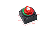 Boat & RV Battery Master Disconnect Switch - Main Power Isolation Options — company-source dimension drawing; match the depicted configuration