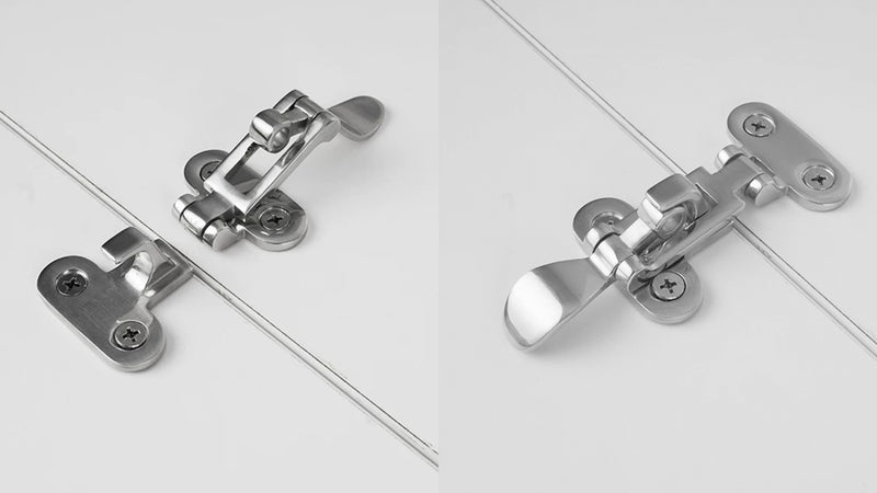 316 Stainless Steel Boat Floor Latch - Marine Deck Panel Lock Buckle — company-source example of use; other pictured objects are not included