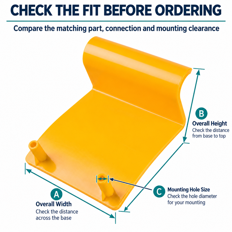 Yellow Cassette Toilet Waste Tank Retaining Lock Latch - RV Replacement Part — size or installation fit guide
