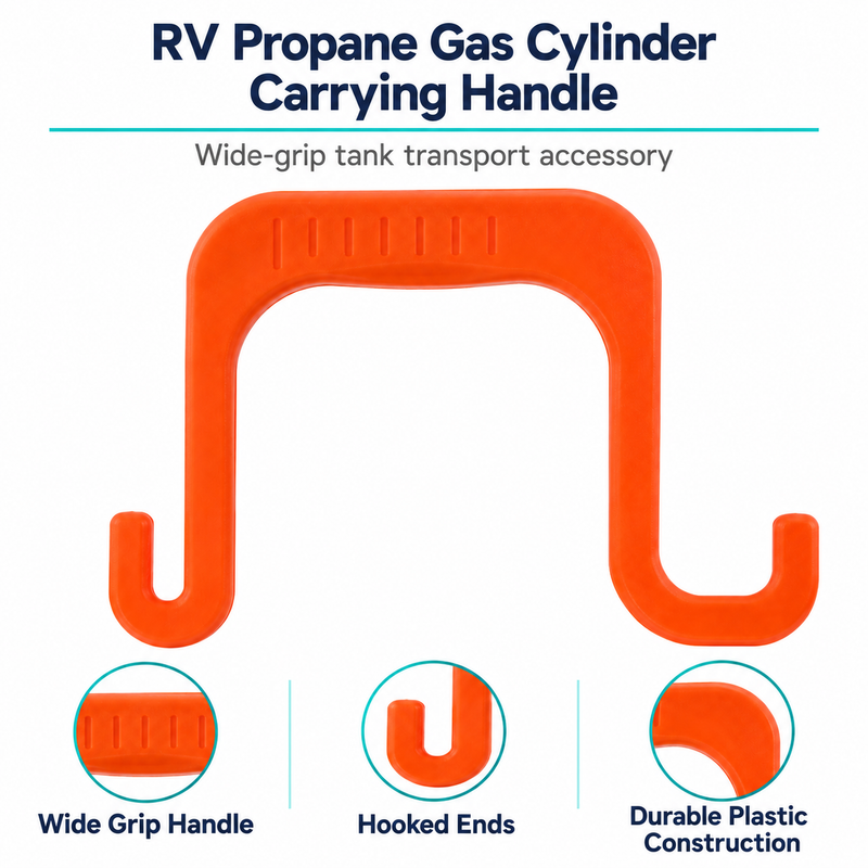 RV Propane Gas Cylinder Carrying Handle - Wide-Grip Tank Transport Accessory — product features