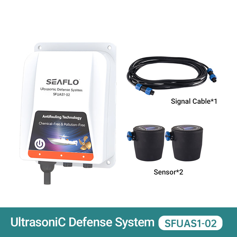 SFUAS1-02 package: one controller, two transducers and one signal cable, as supplied