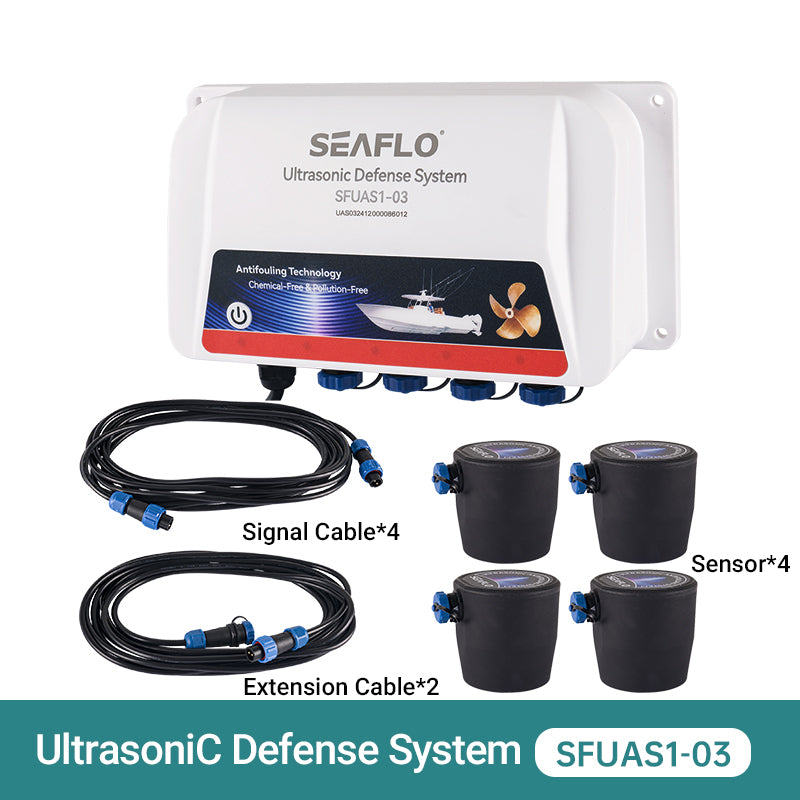SFUAS1-03 package: one controller, four transducers, four signal cables and two extension cables