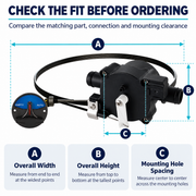 System 2 Livewell Water Control Valve - 2-Position Auto Boat Tank Control — size or installation fit guide