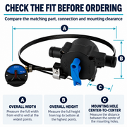 System 4 Livewell Water Control Valve - 3-Position Boat Tank Management — size or installation fit guide