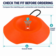 Trailer Tongue Jack Wheel Dock - PP Caster Support Pad for RV & Camper Parking — size or installation fit guide